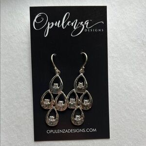 Opulenza Silver Earrings